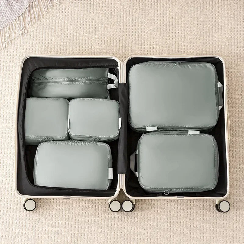 3/5/6PCS Travel Clothes Storage Bags USA Portable Suitcase Organizer Packing Cubes for Shoes, Clothes & Luggage Organization