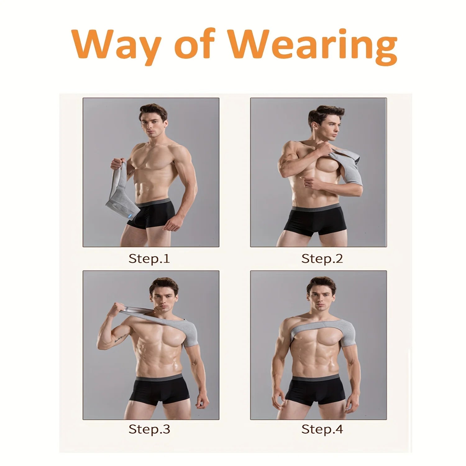 Compression Shoulder Brace, Shoulder Support Brace, AC Joint Rotator Cuff Brace, Adjustable Shoulder Strap Compression Sleeves