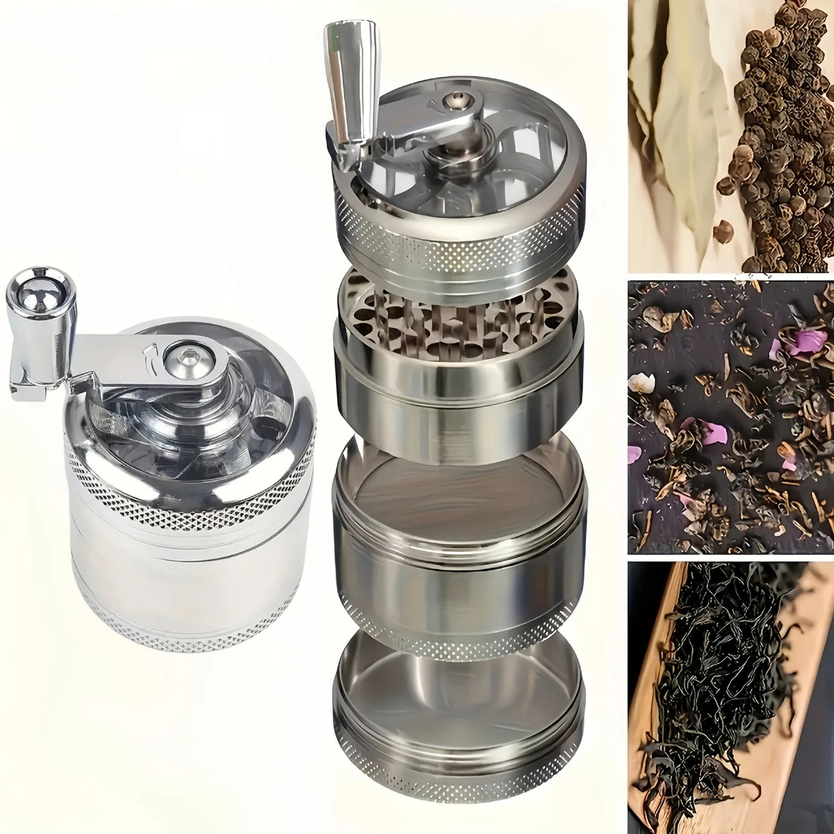 Nut and Hard Spice Grinder for Nutmeg USA Ginger Rock Salt and Peppercorn Hand Tools, Crushers 1.6-Inch/40mm Household Mini