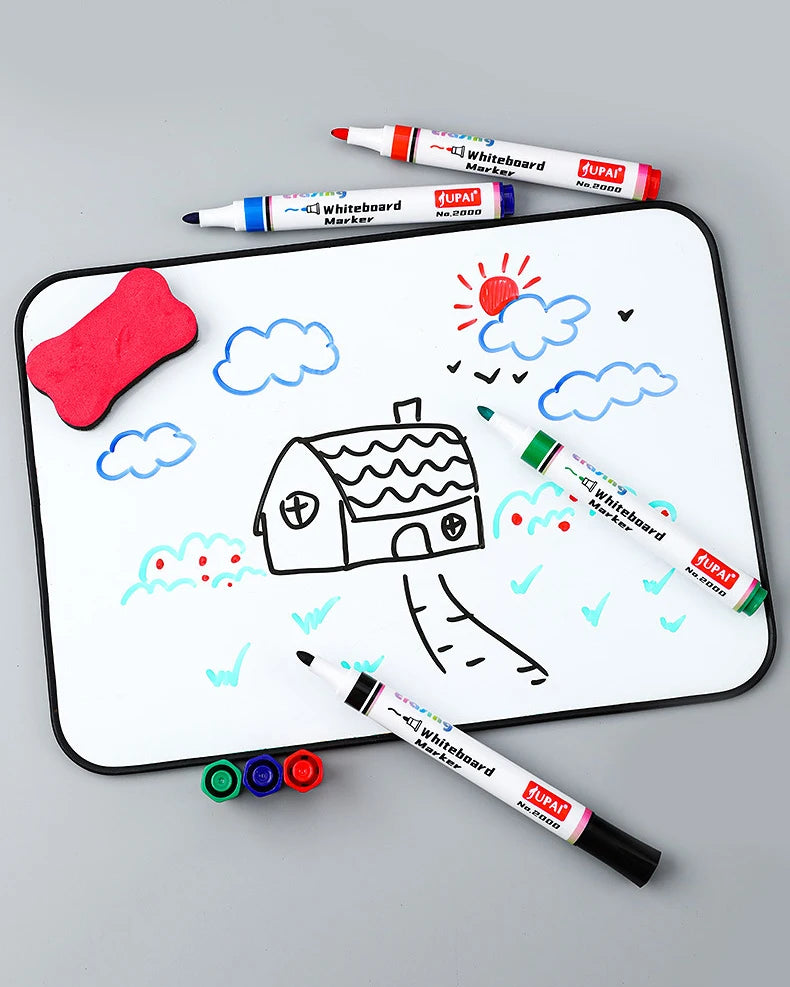 4 Colors Dry Erase Whiteboard Marker Pens Canada Low Odor Erasable Chalk Pens for Office School Stationery