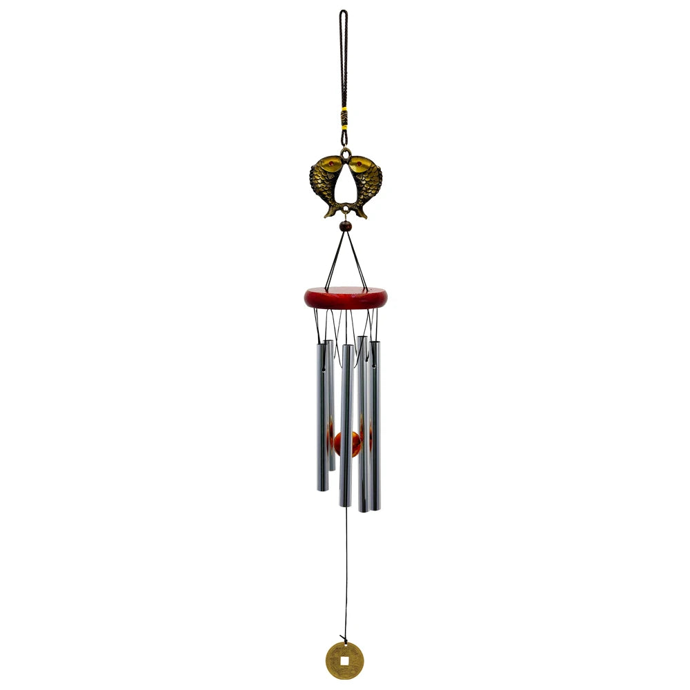 Musical Wind Chime 5 Bronze Aluminum Tubes Creative Gift for Room Outdoor GardenDecor Butterfly Owl Charms Hanging Chimes Decors