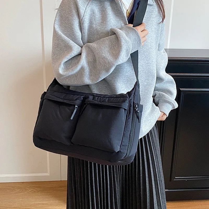 Spring & Summer Canvas Bag USA Women’s Hot-Selling One-Shoulder Crossbody Bag Light Luxury High-End Fashion Handbag