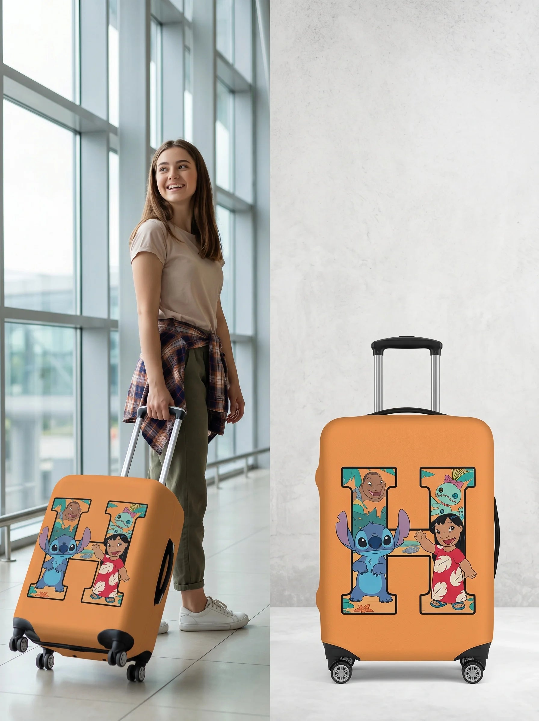 Sticchi Multi-Pattern Elastic Luggage Case Cover Canada Travel Outing Star Baby Luggage Cover Travel Bag Dust Cover