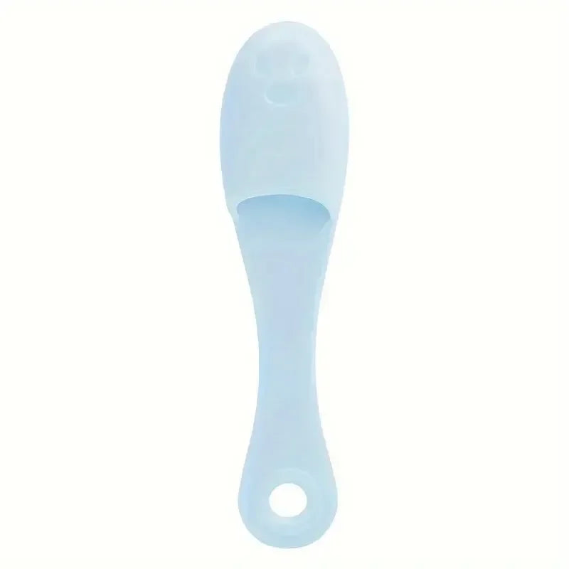 Silicone Facial Brush Cleaner USA Portable Blackhead Double-Sided Massage Brush, Facial & Nasal Scrub Skin Care Cleaning Tool