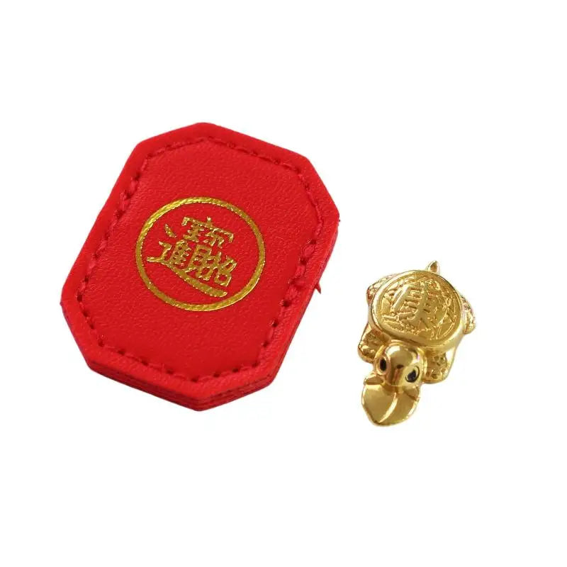 Lucky USA Turtle Wallet Charm Money-biting Turtle Ornaments Decor For Longevity Protection & Financial Stability
