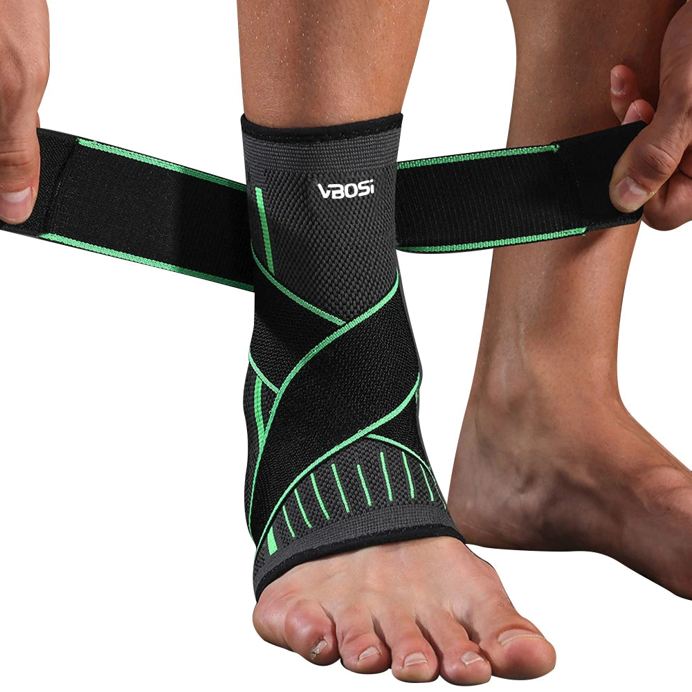 Adjustable Elastic Ankle Brace Compression Sleeve Foot Support Stabilizer for Plantar Fasciitis Achilles Tendonitis Sports Sock