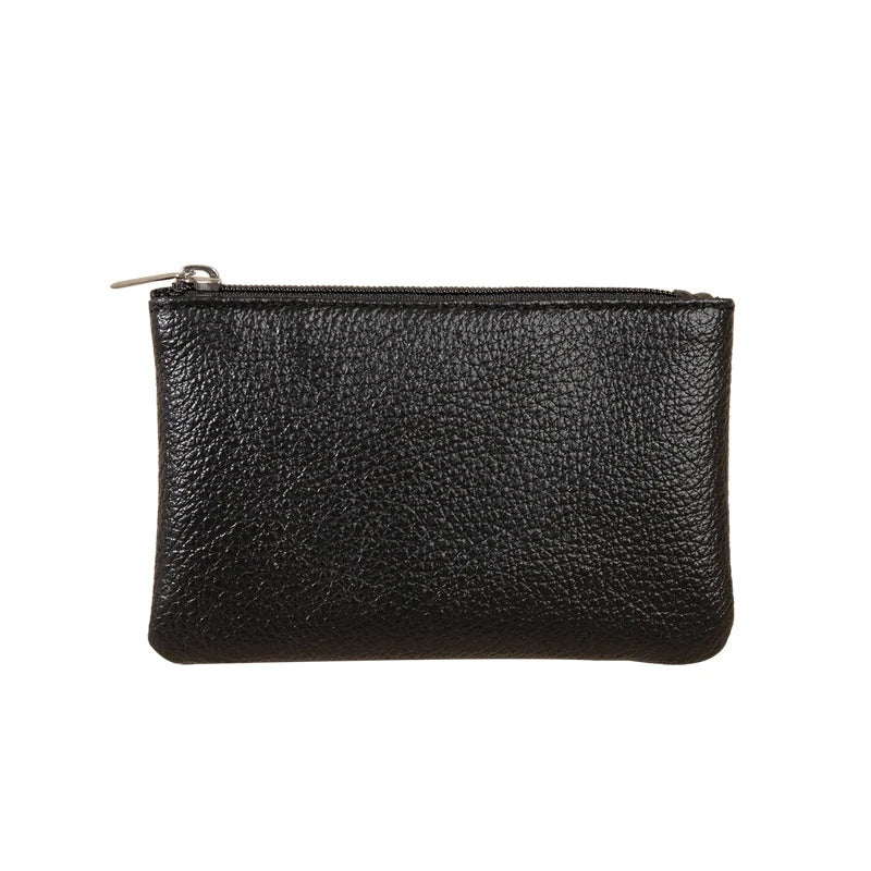 Women PU Leather Coin Purse Canada Retro Litchi Pattern Zipper Pouch Mini Change Purse Unisex Solid Wallet Card Holder Storage Bag