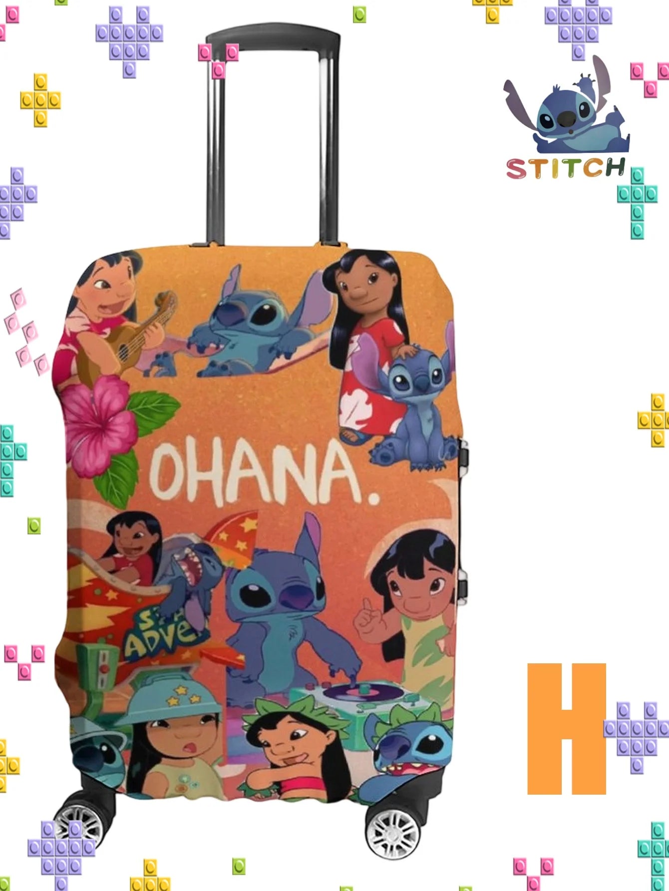 Sticchi Multi-Pattern Elastic Luggage Case Cover Canada Travel Outing Star Baby Luggage Cover Travel Bag Dust Cover