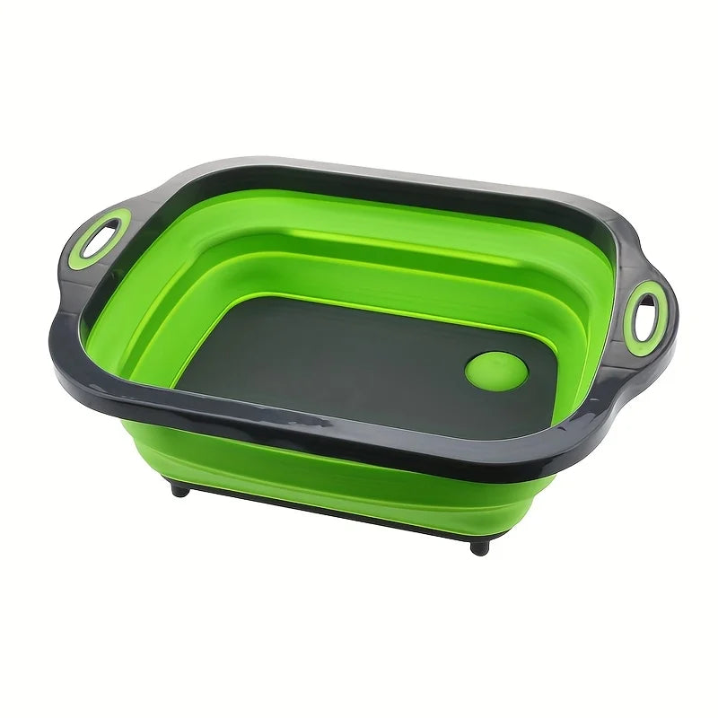 Portable Space Saving USA Basin with Built-in Sink and Storage Function - Perfect for Outdoor Camping Travel Home Folding Basin