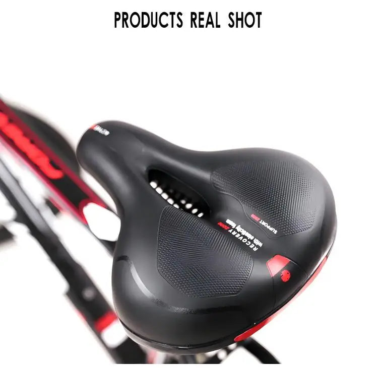 Oversized Comfort Bike Seat Extra Wide Thick Soft Bicycle Saddle Shock Absorbing Cushion for MTB Cruiser Cycling Accessories