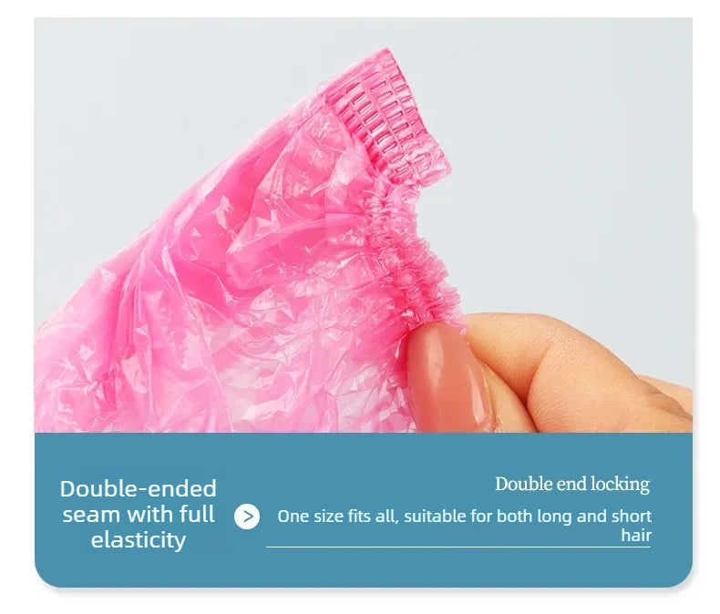 Disposable Shower Cap Canada Transparent Waterproof Hair Covers Sauna Accessories Bathroom Products for Home