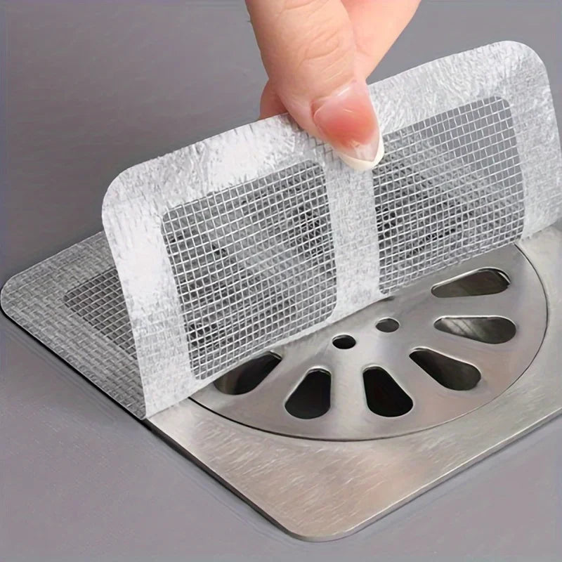 USA Disposable Floor Drain Sticker Shower Drain Hair Catcher Cover Sink Strainers Hair Filters Bathtub Mesh Filter Sticker