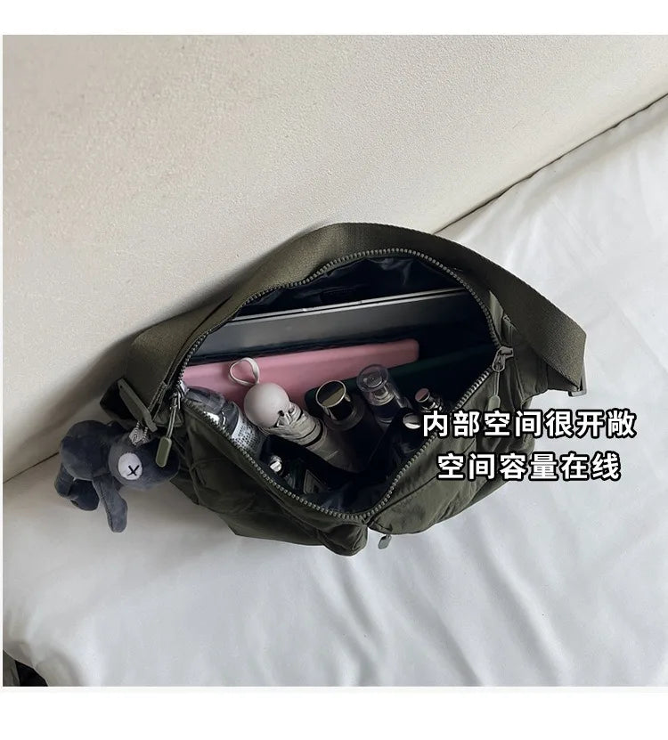 Spring & Summer Canvas Bag USA Women’s Hot-Selling One-Shoulder Crossbody Bag Light Luxury High-End Fashion Handbag