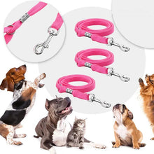 Load image into Gallery viewer, Dog Collar Pet Grooming Loops Safety Rope Leash Leads Dog Accessories Nylon Restraint Noose Solid Color Pet Supplies Adjustable - Ammpoure Wellbeing 🇬🇧
