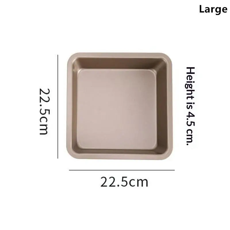 6/8 Inch Non-stick Square Baking Tray, Carbon Steel Oven Bakeware, Toast Bread Pizza Pie Cake Baking Mold Pan