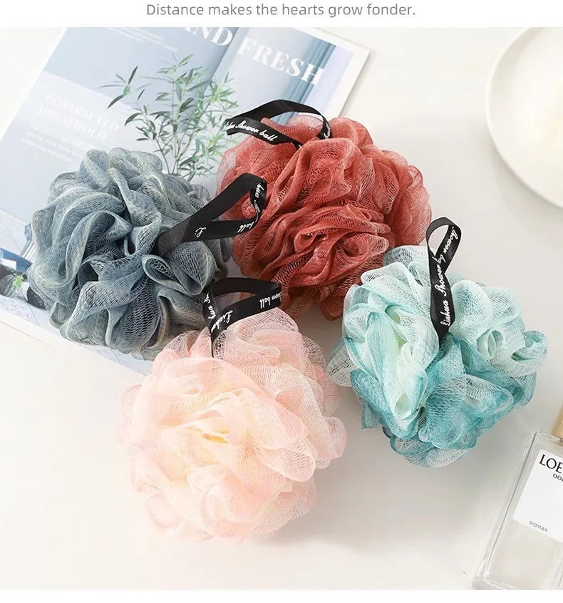 1/3PCS Durable Loofah Bath Sponge USA No-Loose-Petals Premium Body Shower Ball for Women’s Daily Bathing & Bathroom Use
