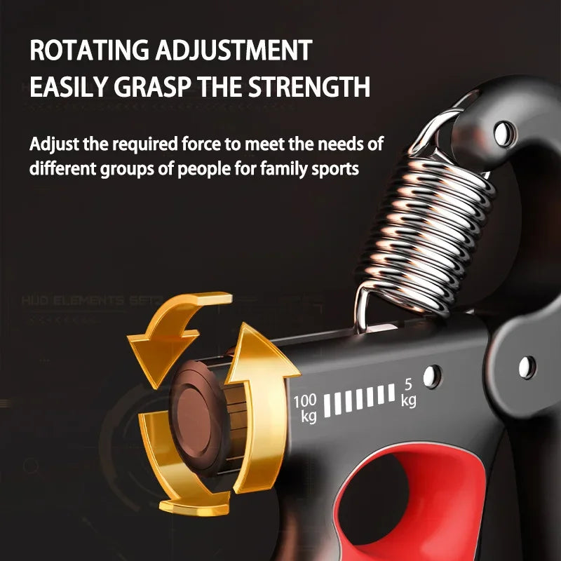 5-60/100/150KG Grip Strength Gym Wrist Expander Canada Adjustable Hand Strengthener Muscle Recovery Fitness Hand Strength Exercise Tool