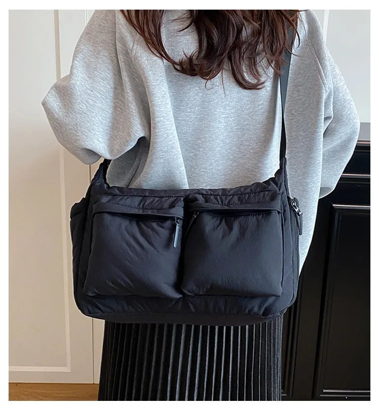 Spring & Summer Canvas Bag USA Women’s Hot-Selling One-Shoulder Crossbody Bag Light Luxury High-End Fashion Handbag