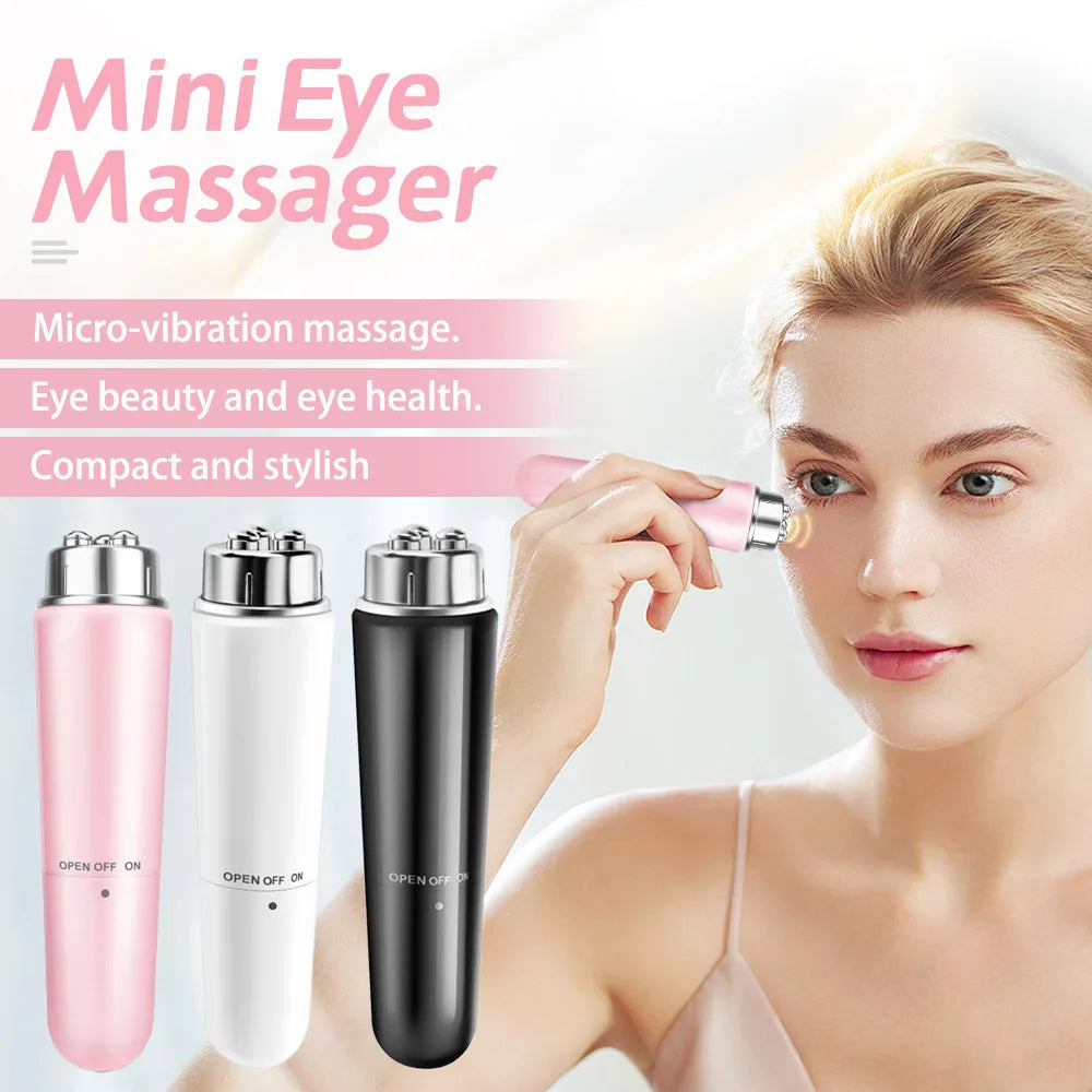 Electric Eye Massager with Micro-Vibration Tech Eye Face Beauty Relieving Eye Dark Circles Eyebags Eye Lifting Massage Device