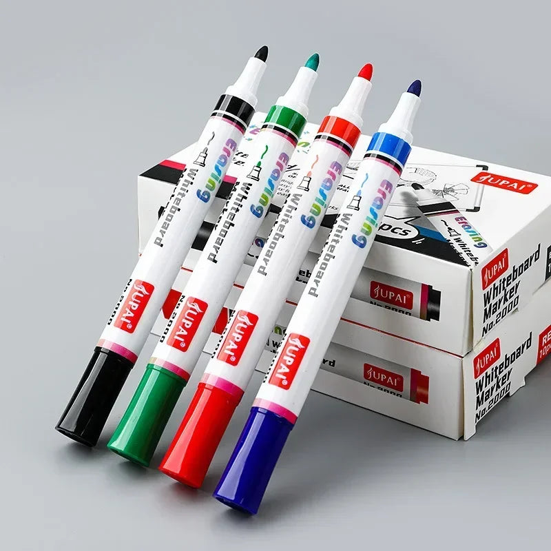 4 Colors Dry Erase Whiteboard Marker Pens Canada Low Odor Erasable Chalk Pens for Office School Stationery