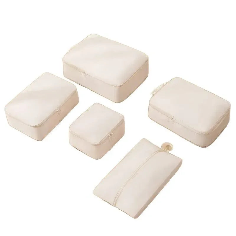 3/5/6PCS Travel Clothes Storage Bags USA Portable Suitcase Organizer Packing Cubes for Shoes, Clothes & Luggage Organization