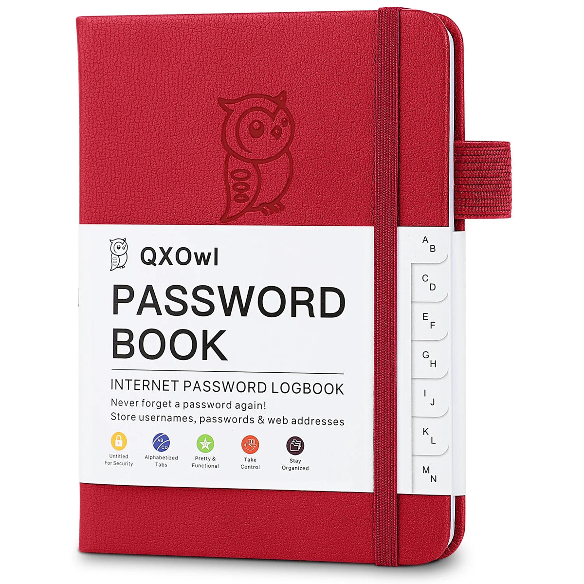 Alphabetical Password Book USA Internet Address Organizer Logbook, Small Pocket Password Keeper for Website Logins