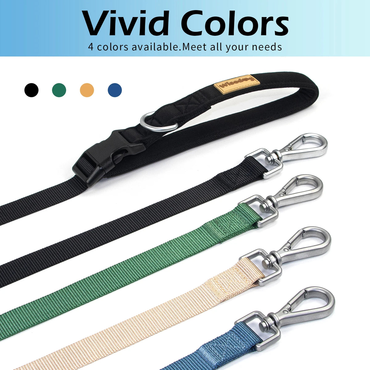Hands-Free Long Dog Leash USA Adjustable Waist & Crossbody Lead for Walking, Running & Training, 3M/5M Leash for Small, Medium & Large Dogs