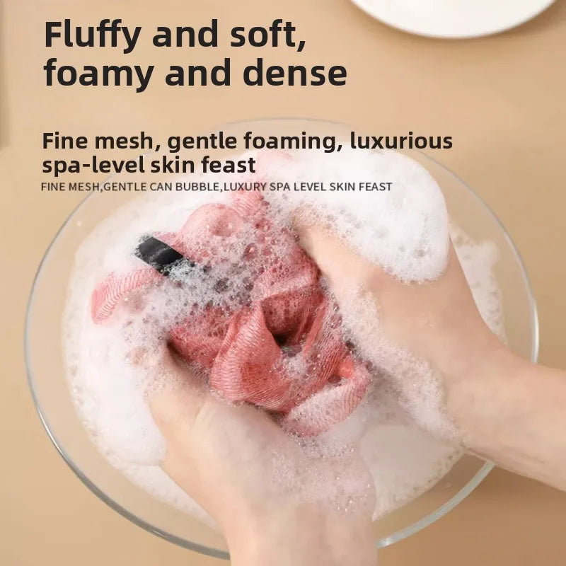 1/3PCS Durable Loofah Bath Sponge USA No-Loose-Petals Premium Body Shower Ball for Women’s Daily Bathing & Bathroom Use