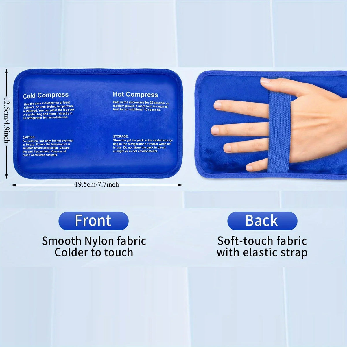 Large Reusable Gel Ice Packs USA Hot & Cold Therapy Packs for Shoulder, Legs, Knee, Back & Hip Muscle Recovery and Comfor