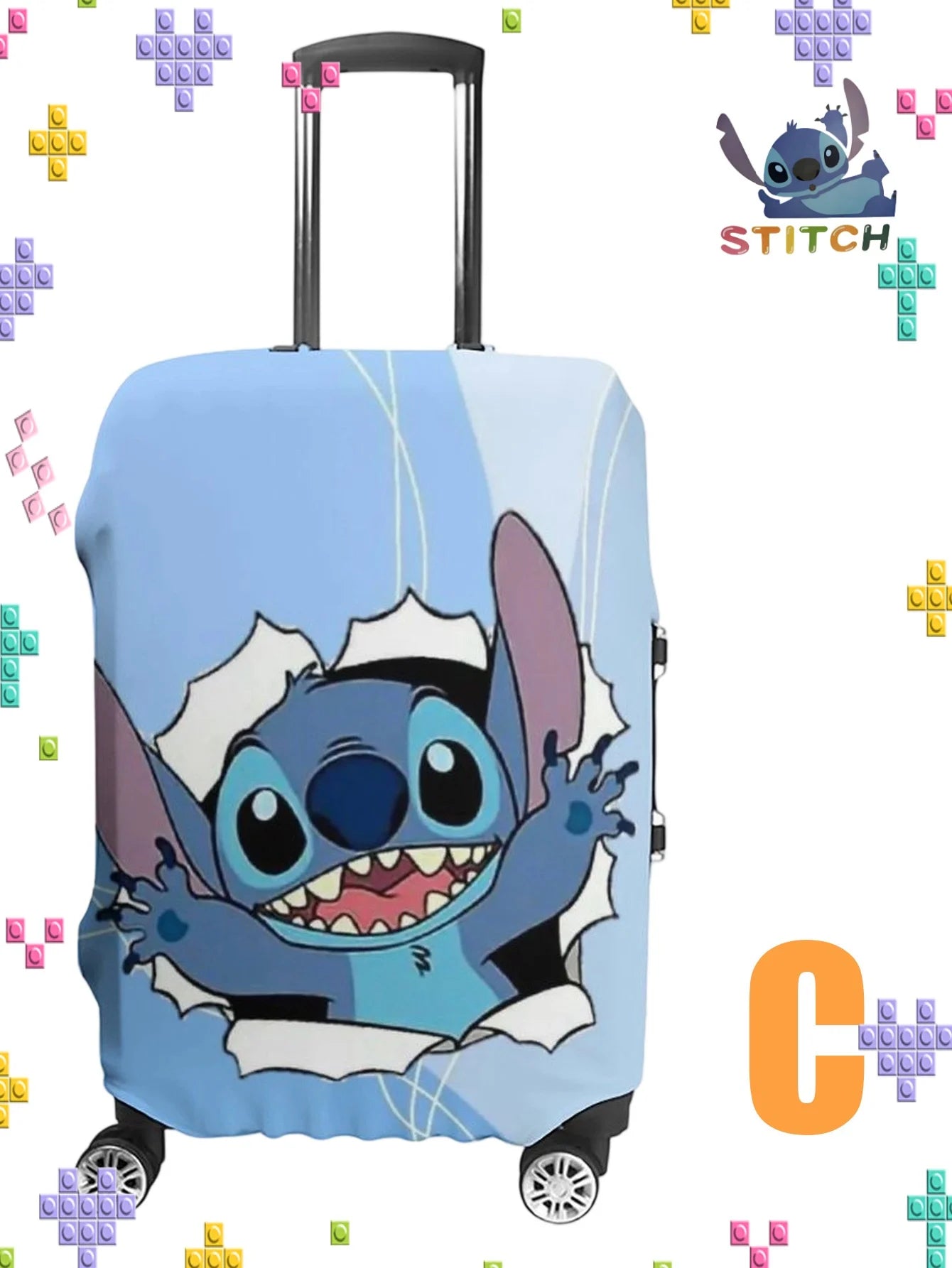 Sticchi Multi-Pattern Elastic Luggage Case Cover Canada Travel Outing Star Baby Luggage Cover Travel Bag Dust Cover