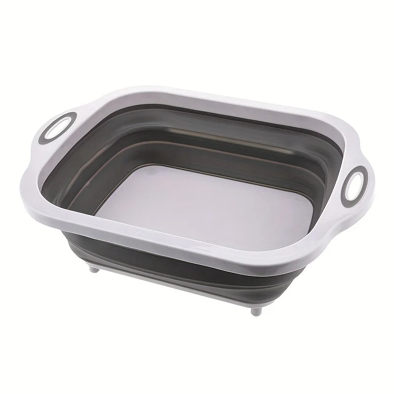 Portable Space Saving USA Basin with Built-in Sink and Storage Function - Perfect for Outdoor Camping Travel Home Folding Basin