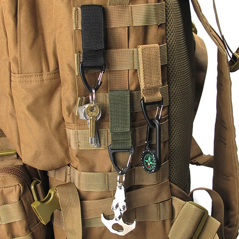 New Multi-purpose USA Nylon Gloves Buckle Tactical Glove Hook Safety Clip Outdoor Hiking Climbing Rope Storage Accessories