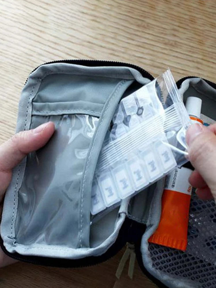USA Medicine Bag Travel First Aid Kit Medicine Bag Storage Bag Survival Kit Medicine Box Outdoor Emergency Camping
