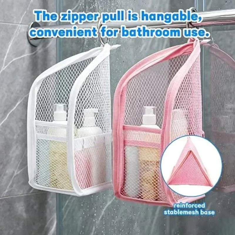 Standing Mesh Toiletry Bag USA Portable EVA Waterproof Travel Foldable Toothbrush Cosmetic Organizer Women Bathroom Storage Pouch