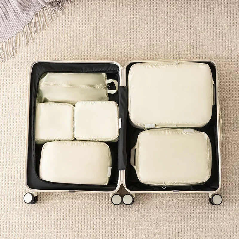 3/5/6PCS Travel Clothes Storage Bags USA Portable Suitcase Organizer Packing Cubes for Shoes, Clothes & Luggage Organization