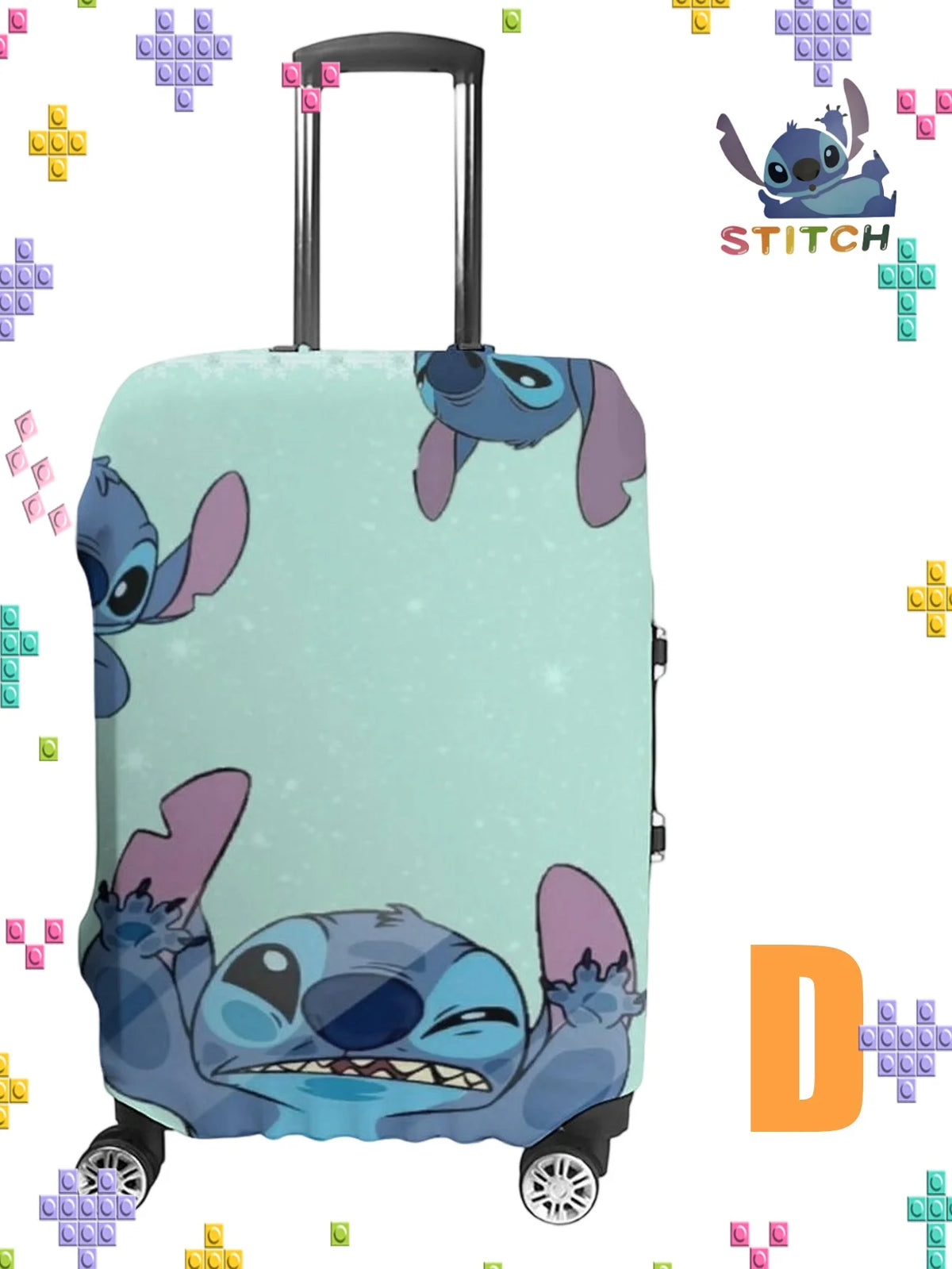 Sticchi Multi-Pattern Elastic Luggage Case Cover Canada Travel Outing Star Baby Luggage Cover Travel Bag Dust Cover