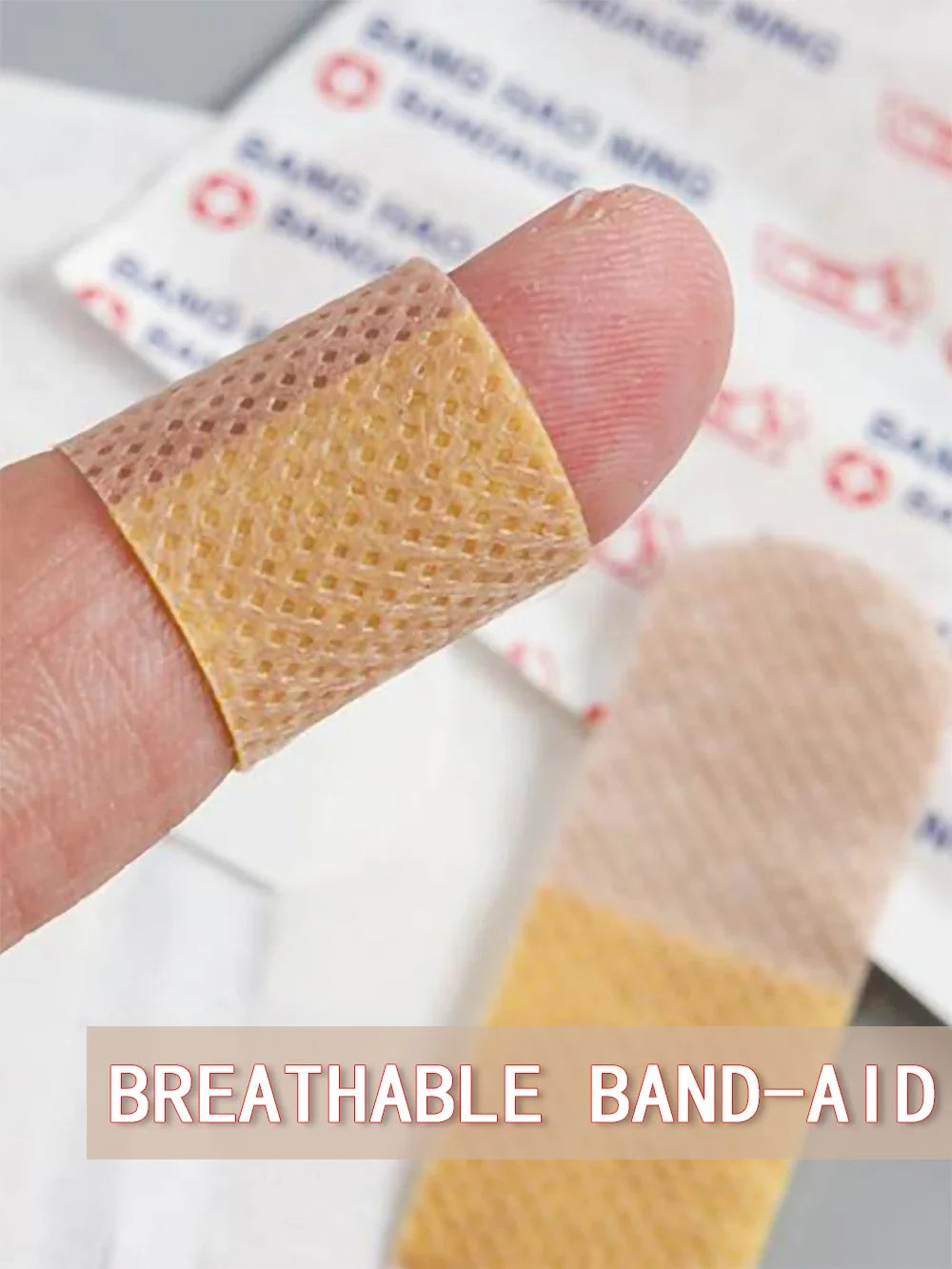 50/100PCS Waterproof Breathable Adhesive Plasters Canada Wound Dressing Hemostasis Stickers First Aid Medical Gauze Bandages Band-Aids