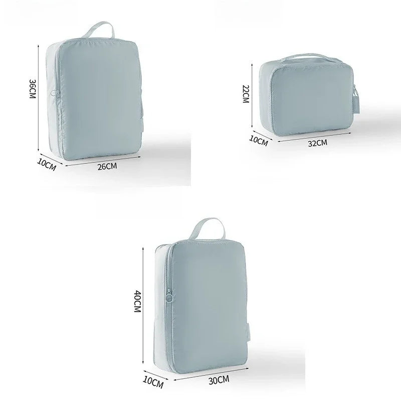 3/5/6PCS Travel Clothes Storage Bags USA Portable Suitcase Organizer Packing Cubes for Shoes, Clothes & Luggage Organization