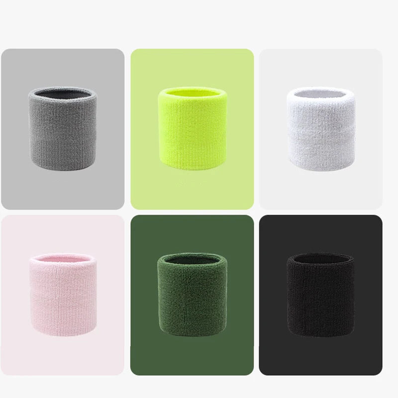 Cotton Wrist Support Band USA Sports Sweat Towel Wristband Tennis Wrist Guard Protector Strap for Fitness, Running & Gym Training