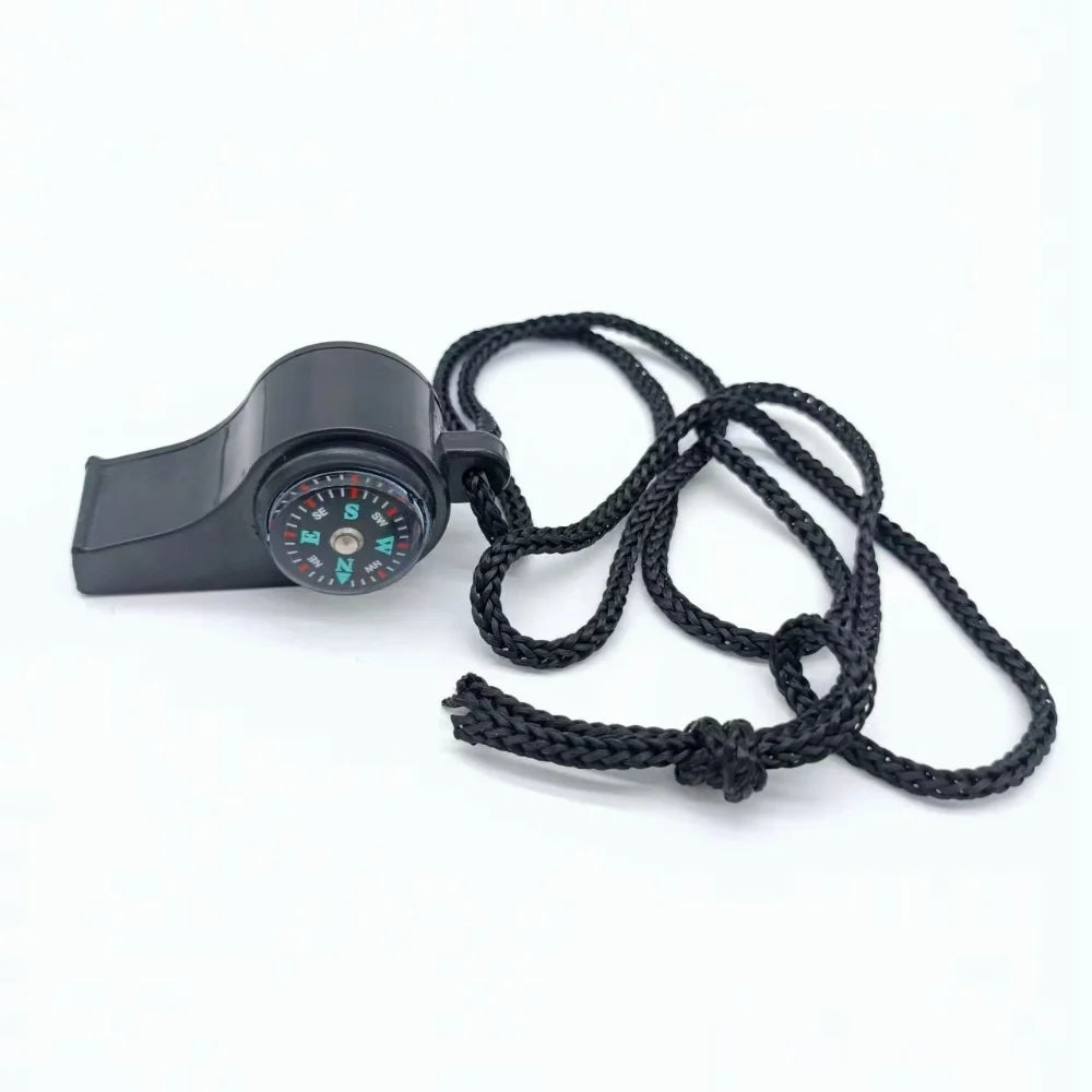 3in1 USA Outdoor Emergency Whistle with Compass, Thermometer, Outdoor Whistle, Convenient to Carry Suitable for Camping and Hiking
