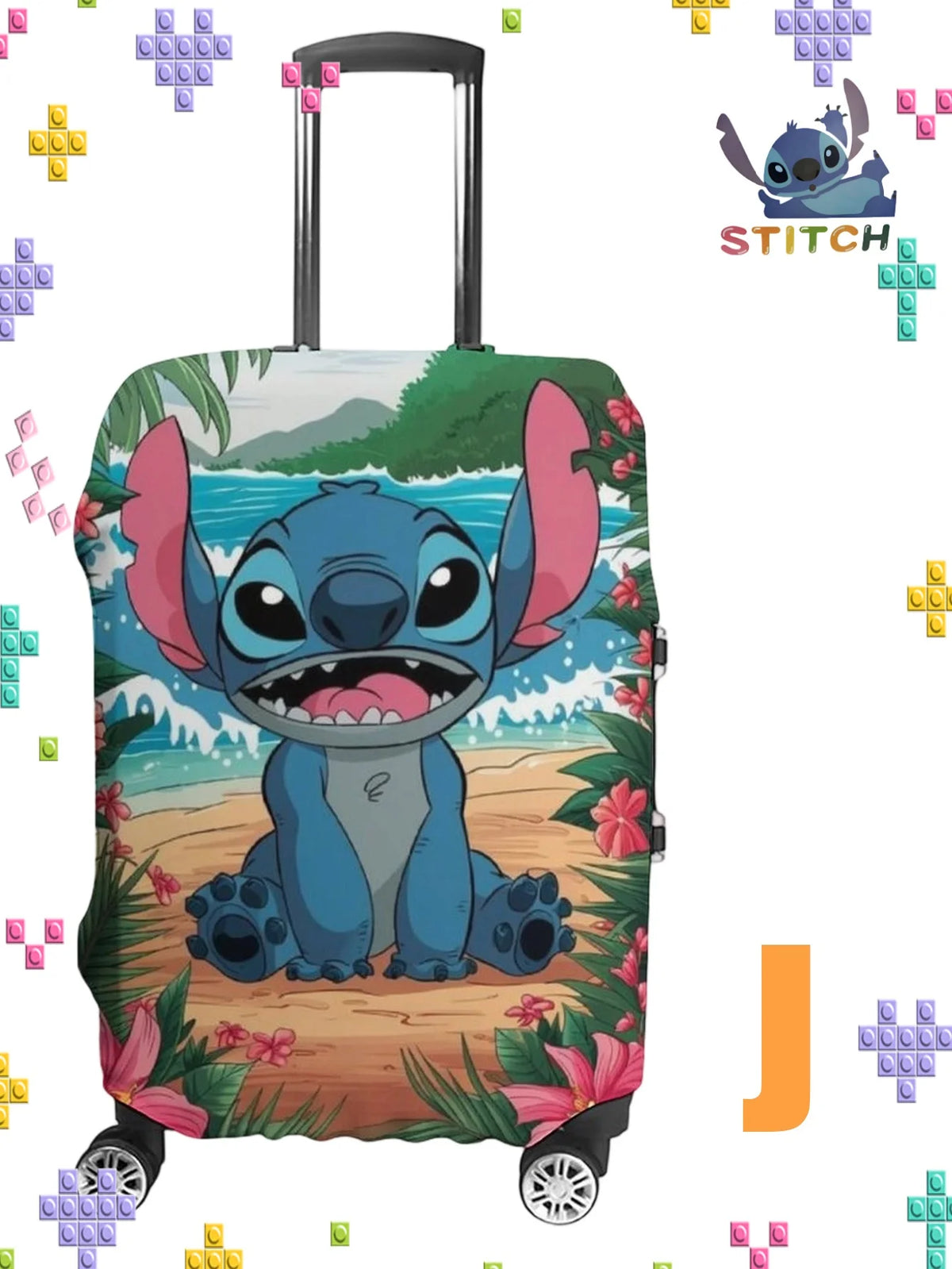 Sticchi Multi-Pattern Elastic Luggage Case Cover Canada Travel Outing Star Baby Luggage Cover Travel Bag Dust Cover