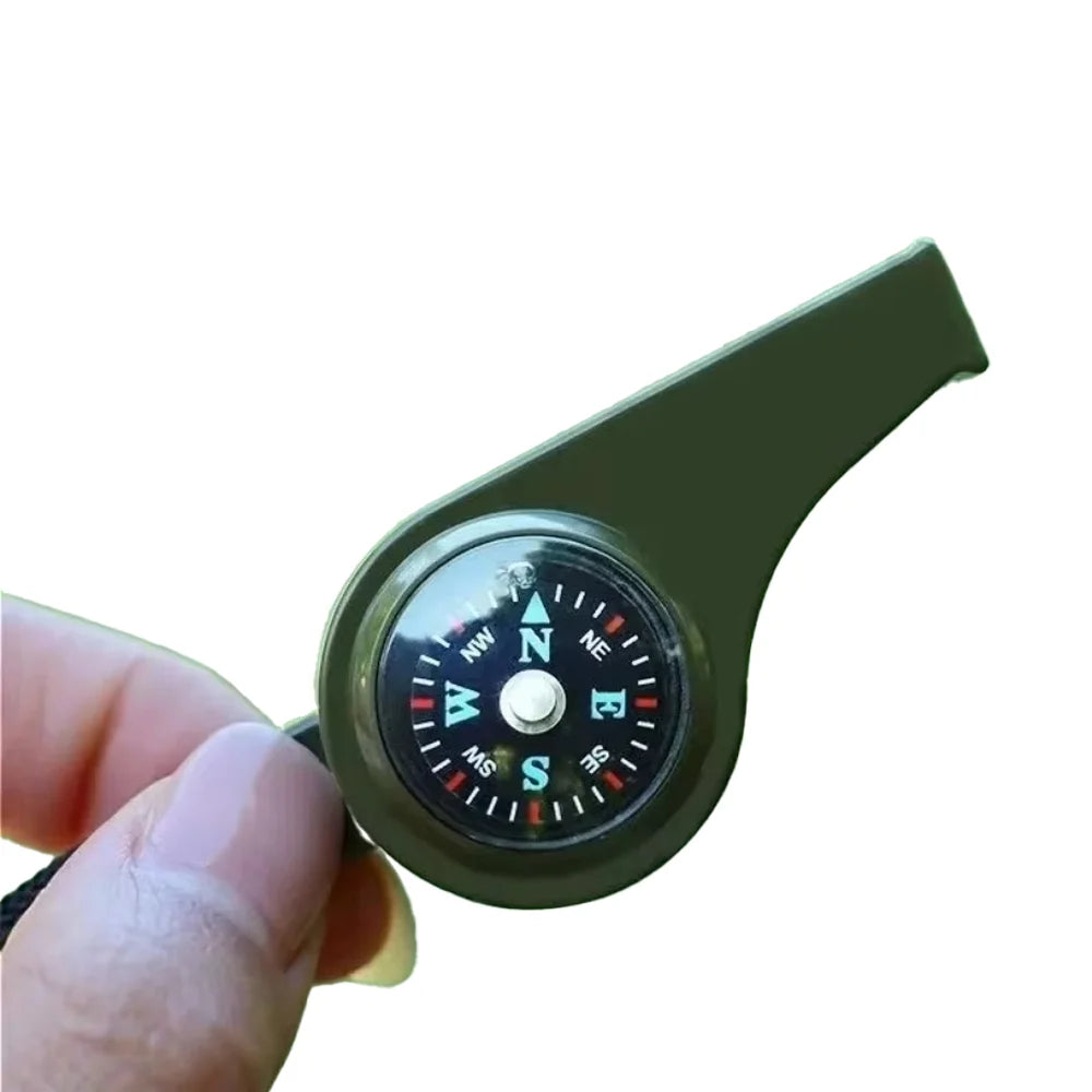 3in1 USA Outdoor Emergency Whistle with Compass, Thermometer, Outdoor Whistle, Convenient to Carry Suitable for Camping and Hiking