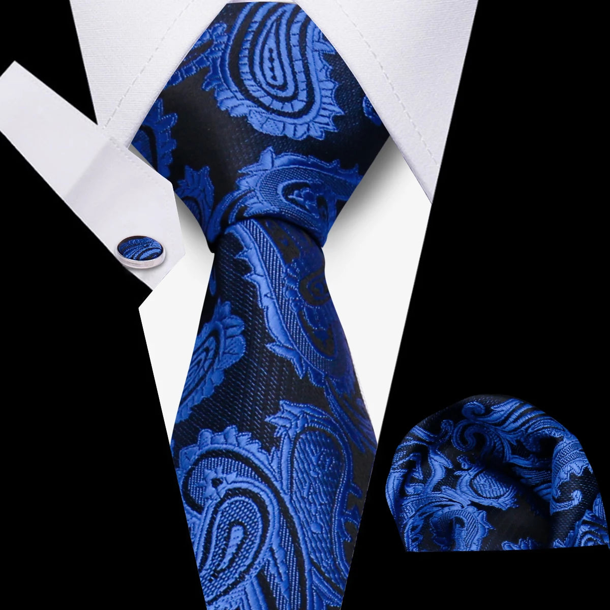 Men’s Business Necktie Set Canada Classic Plaid Cufflinks Handkerchief for Suit Wedding High-Quality 3PCS Tie Set Formal Gravata