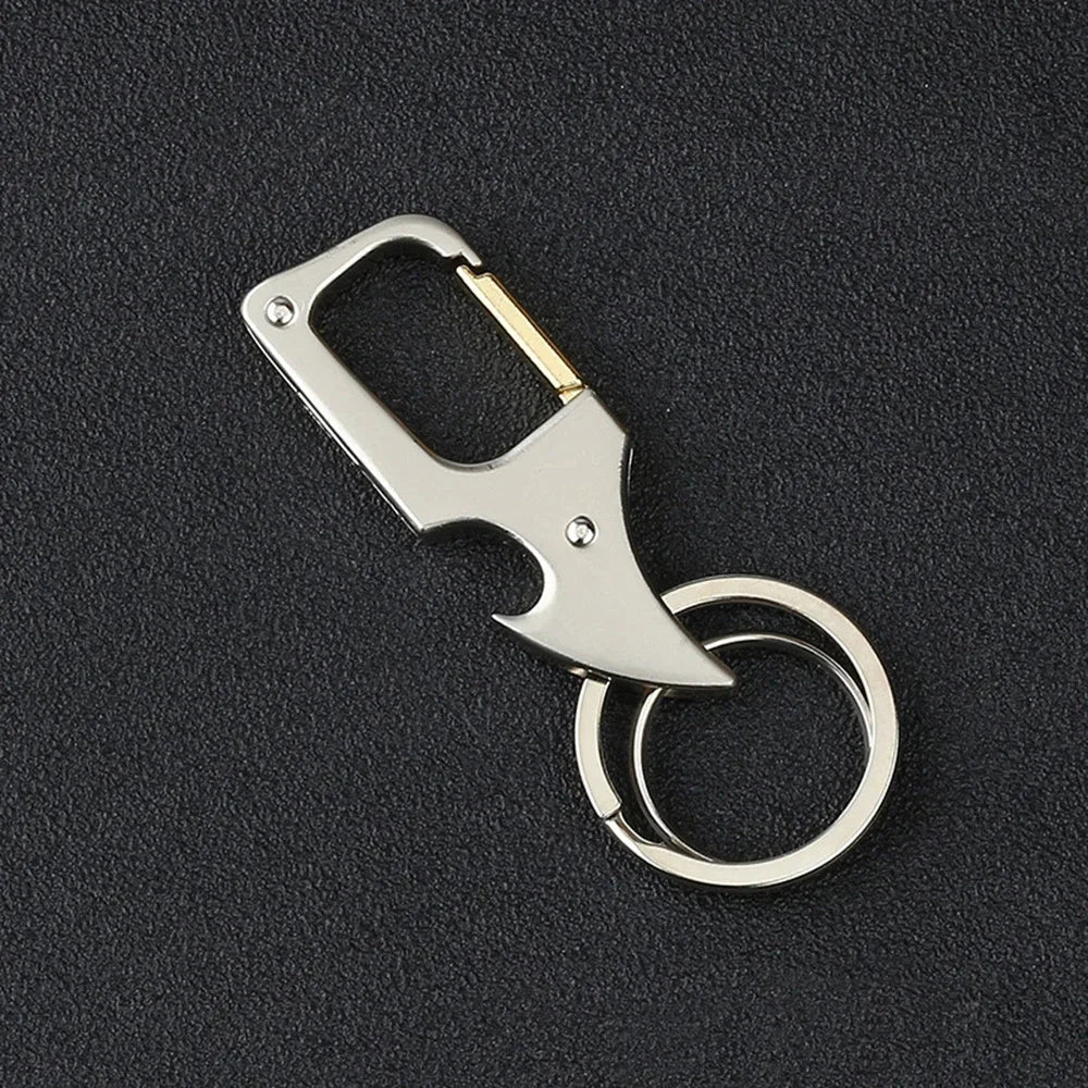 Titanium Carabiner Key Clip Canada EDC Key Ring Loop Hook Car Keychain with Corkscrew Keychain Pendant Gift for Men
