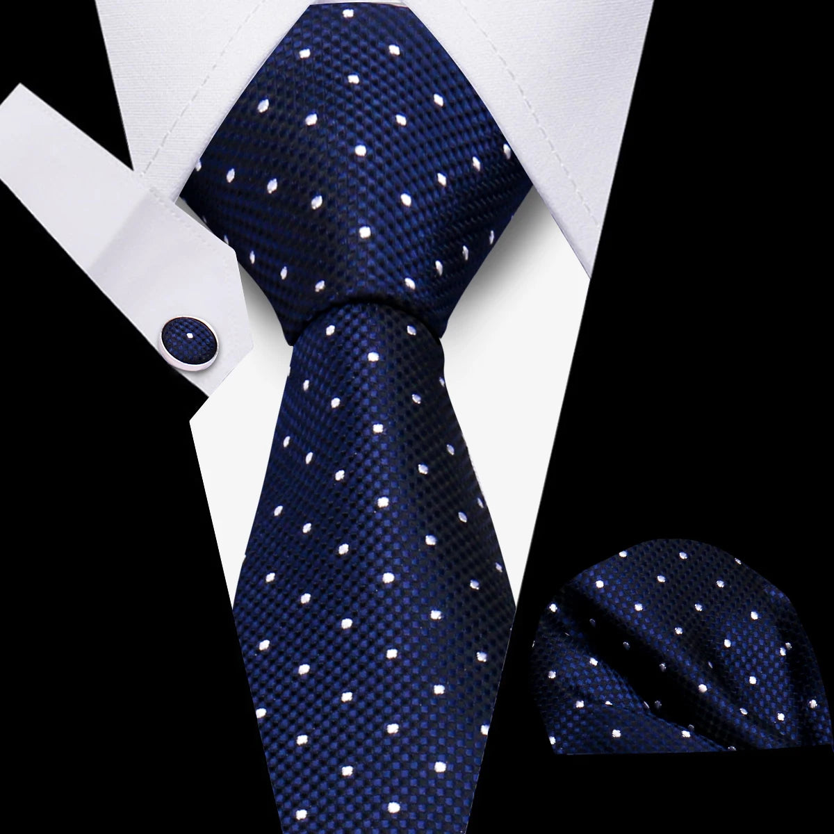 Men’s Business Necktie Set Canada Classic Plaid Cufflinks Handkerchief for Suit Wedding High-Quality 3PCS Tie Set Formal Gravata