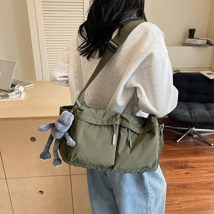 Spring & Summer Canvas Bag USA Women’s Hot-Selling One-Shoulder Crossbody Bag Light Luxury High-End Fashion Handbag
