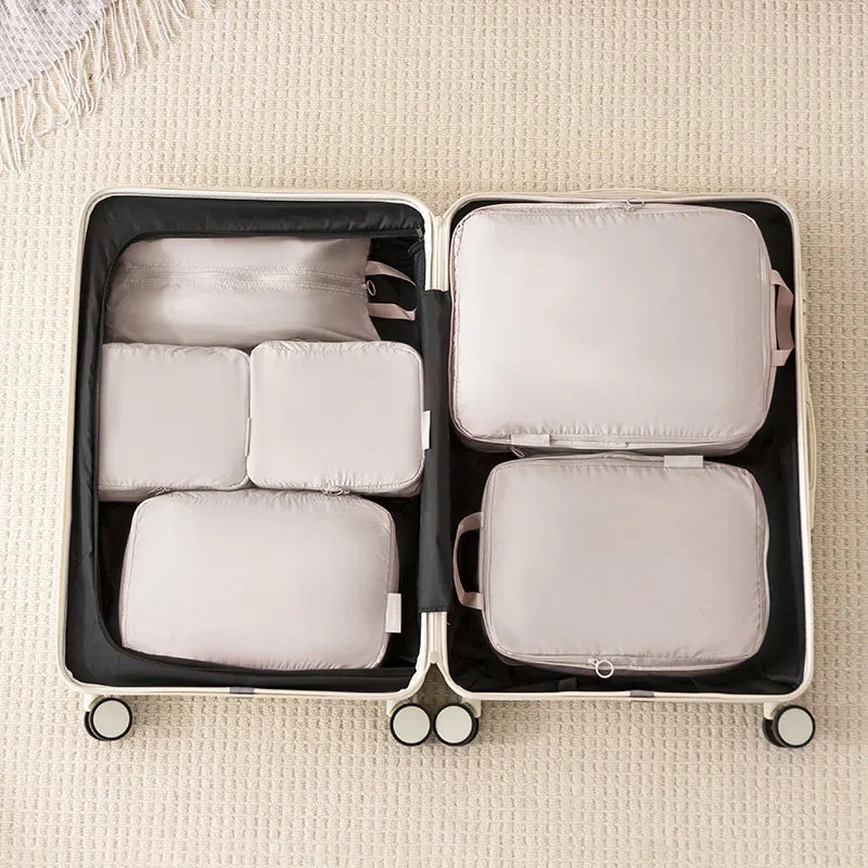 3/5/6PCS Travel Clothes Storage Bags USA Portable Suitcase Organizer Packing Cubes for Shoes, Clothes & Luggage Organization