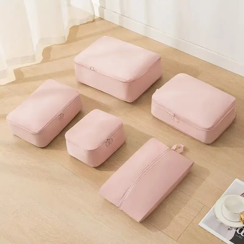3/5/6PCS Travel Clothes Storage Bags USA Portable Suitcase Organizer Packing Cubes for Shoes, Clothes & Luggage Organization
