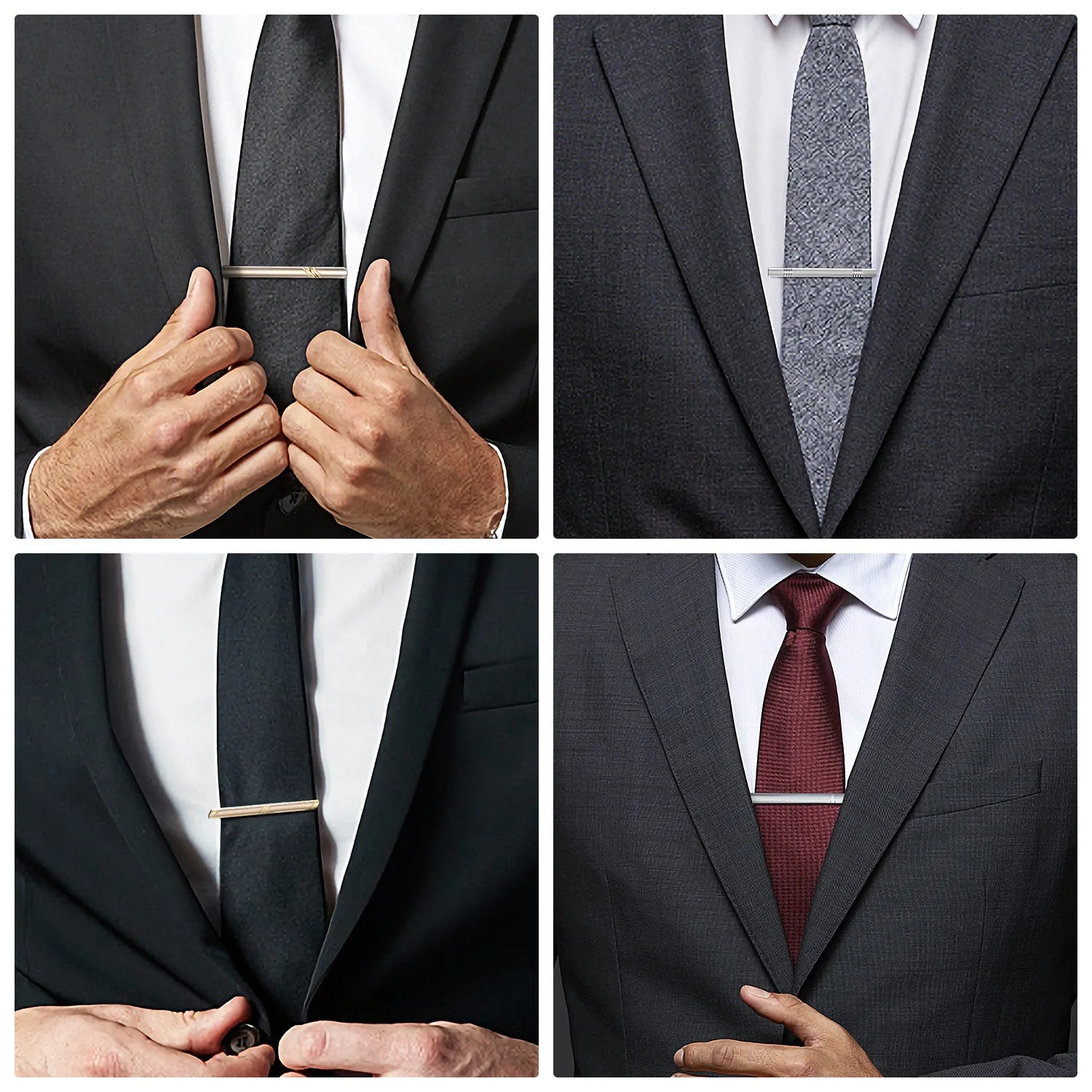 1PC Tie Clip for Men Canada Cufflinks Shirt Minimalist Wedding Gold-Plated Tie Pin Cuffs Business Party Gift