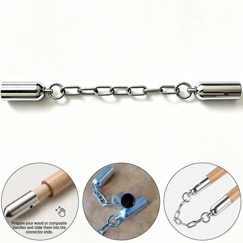Stainless Steel Nunchaku Connector Chain Canada Heavy-Duty Anti-Wear Swivel Link for DIY Martial Arts Training Accessories